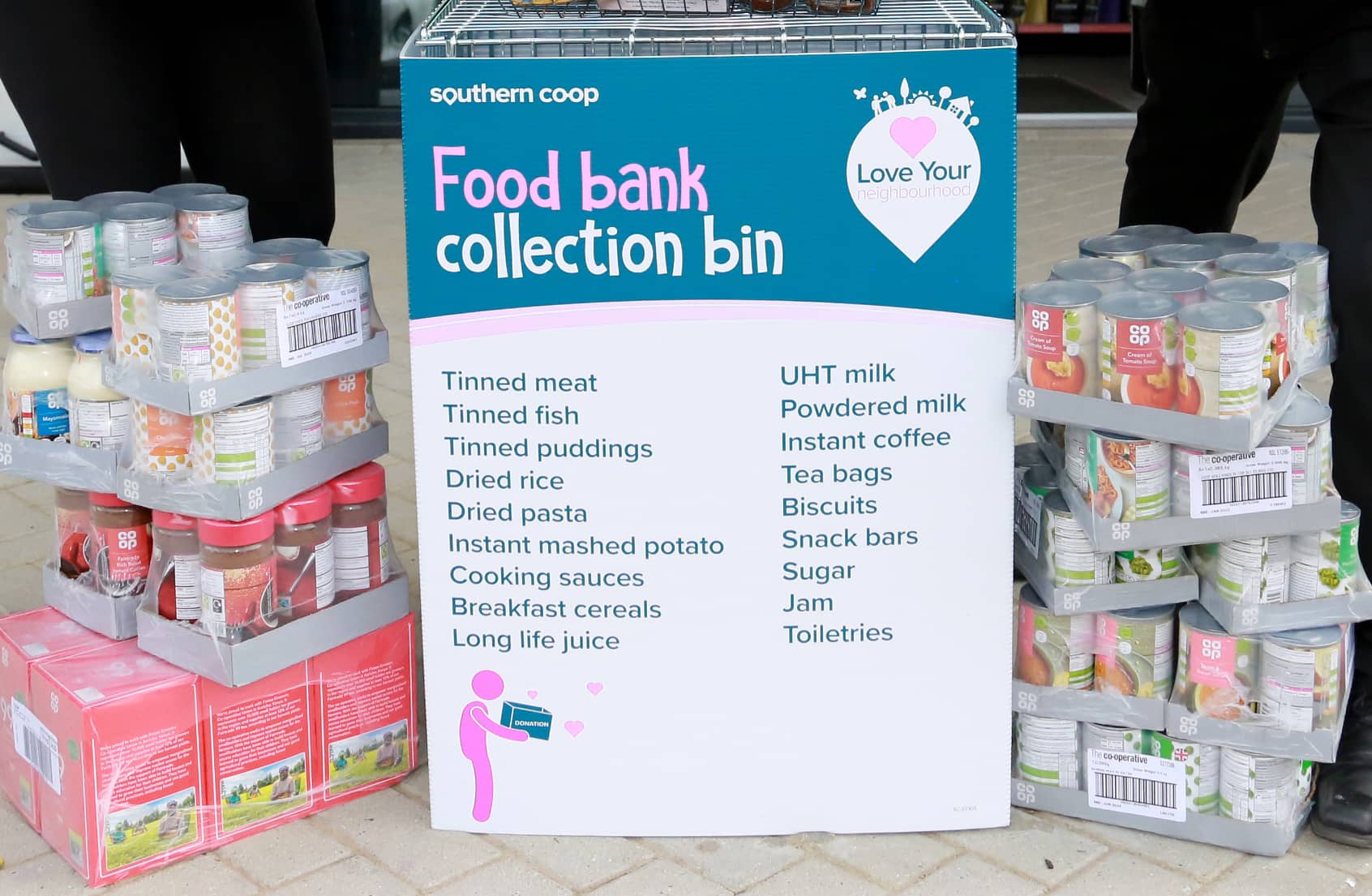 Southern Coop Foodbank donation point