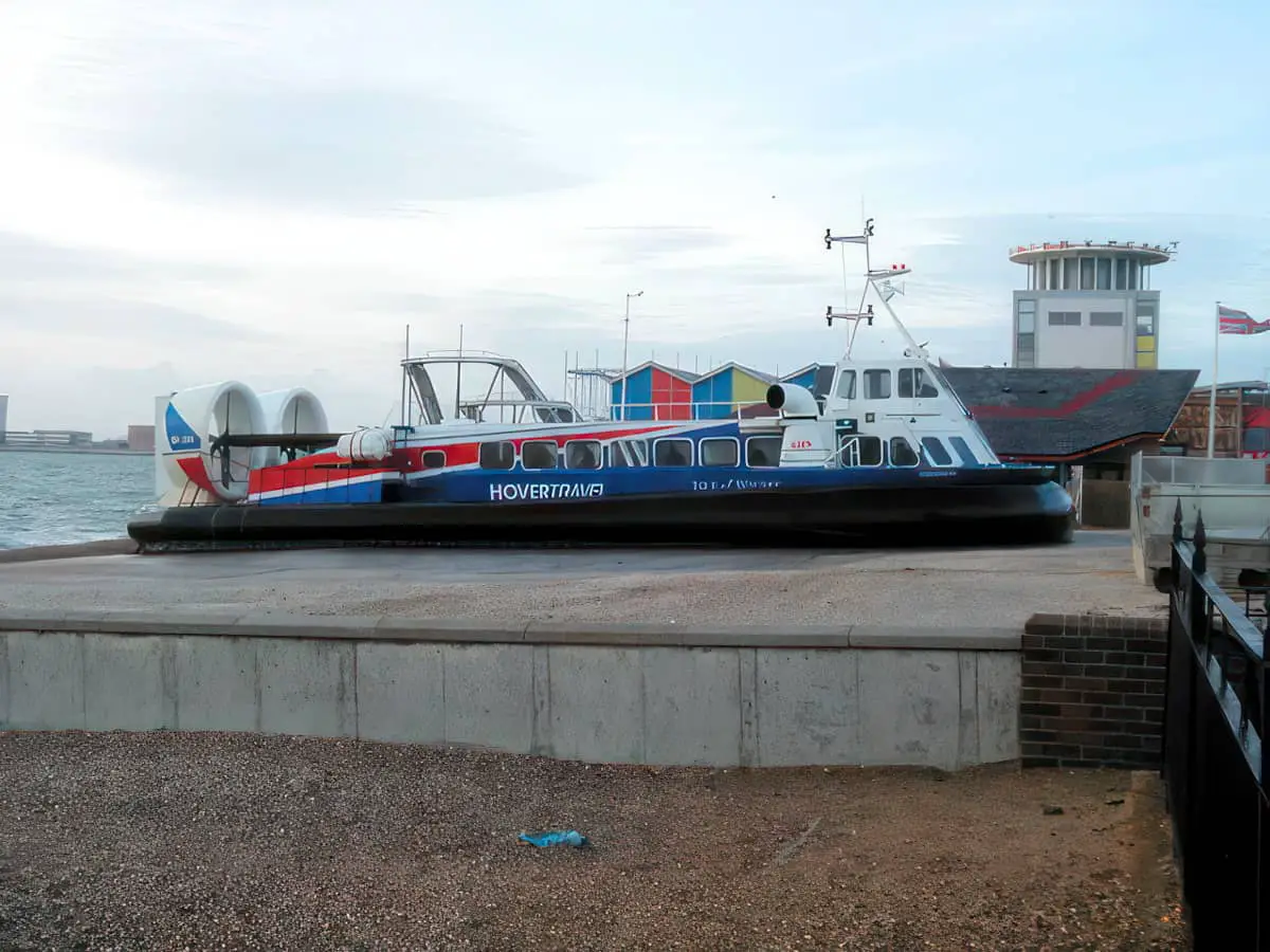 Hovercraft at the Southsea terminal