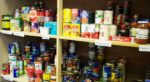 Shelves of food at Ventnor Community Foodbank