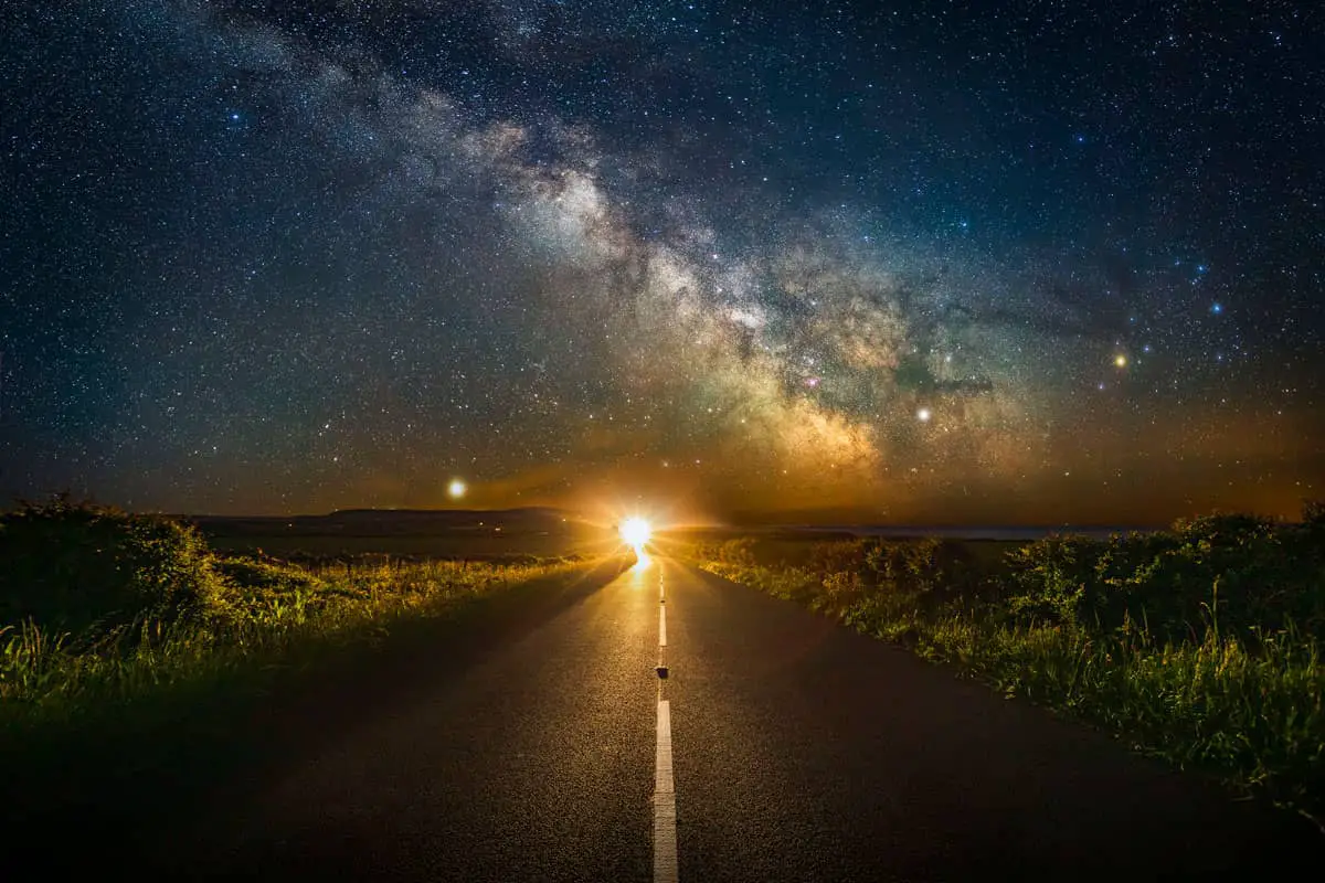 Dark skies and Milky Way on the Military Road