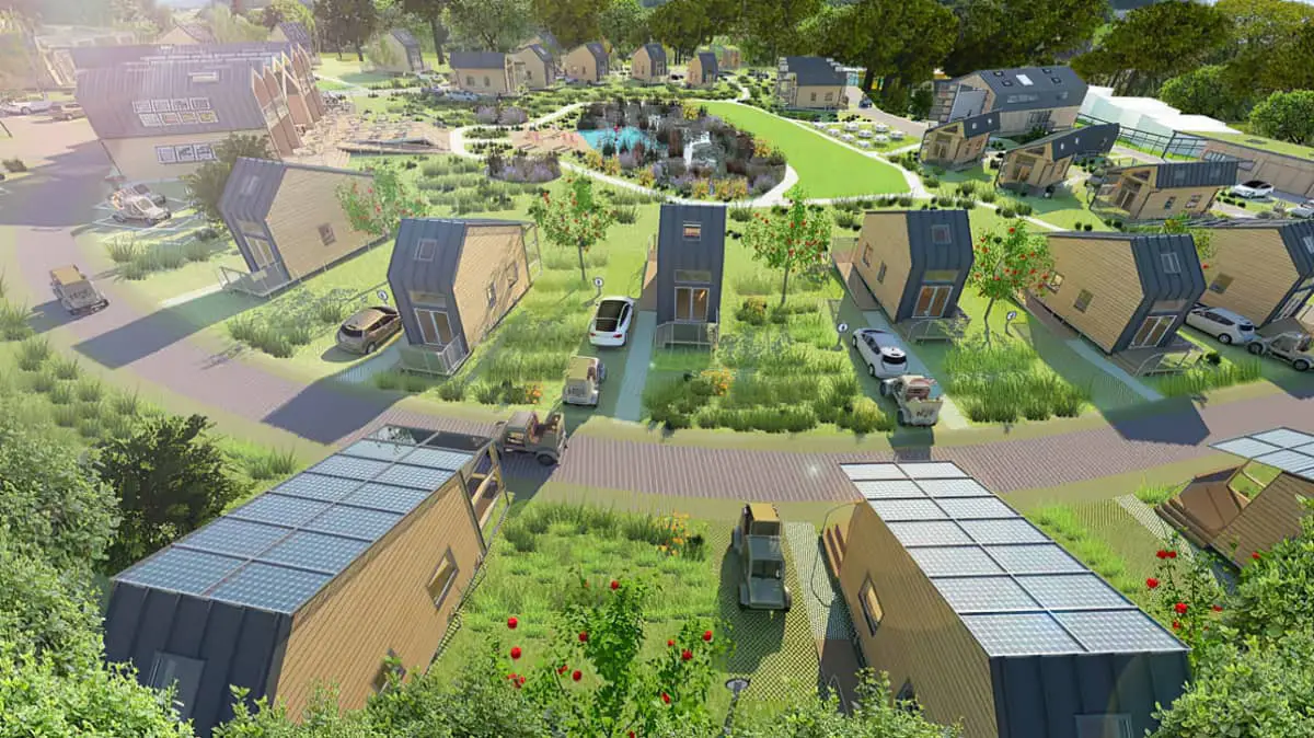 Artist's impression of the eco lodges
