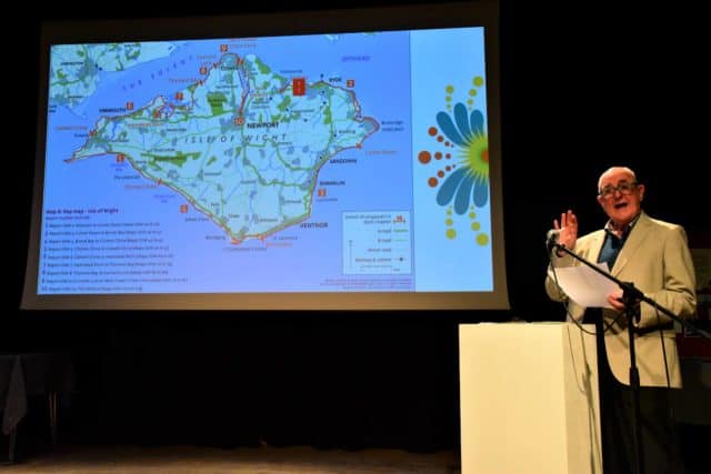 David Howarth showing the Island's coastal path