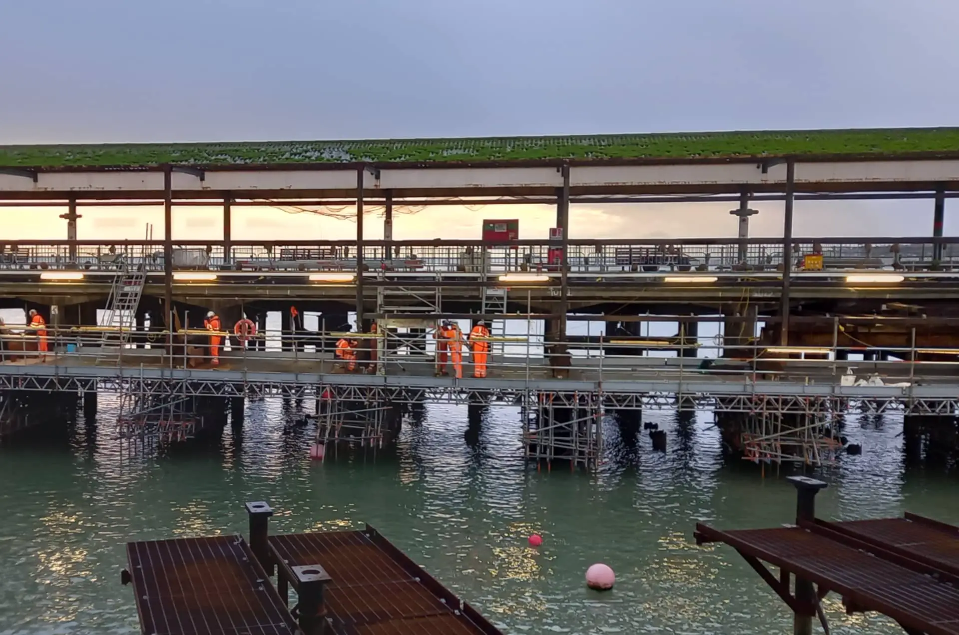Working on Ryde Pier