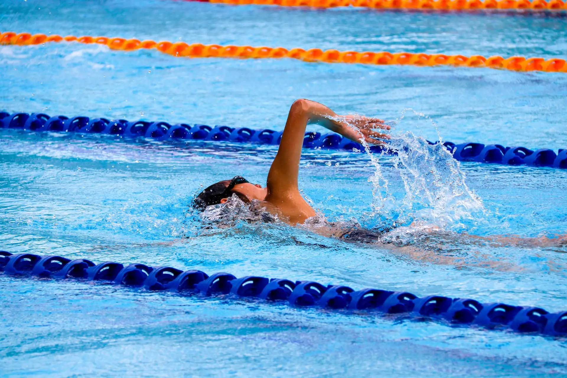 swimmer in pool