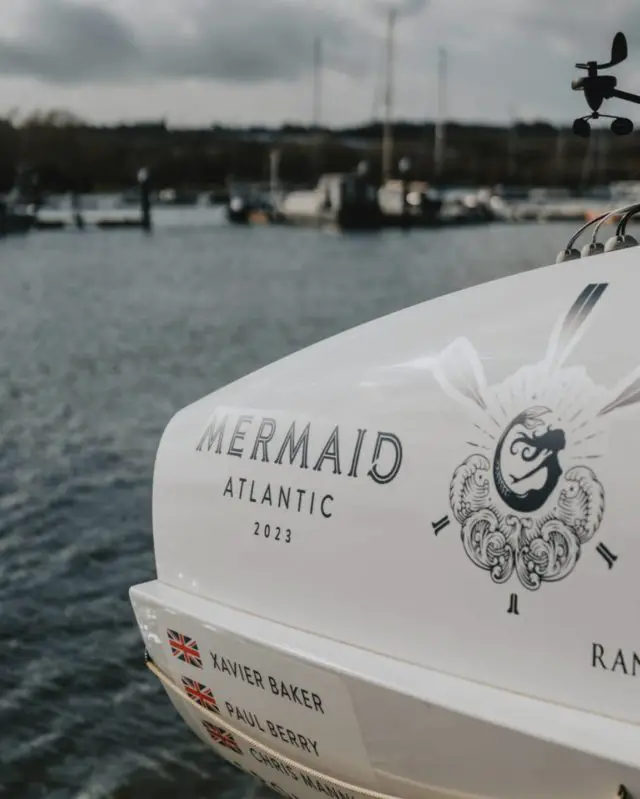 Mermaid Atlantic team rowing boat
