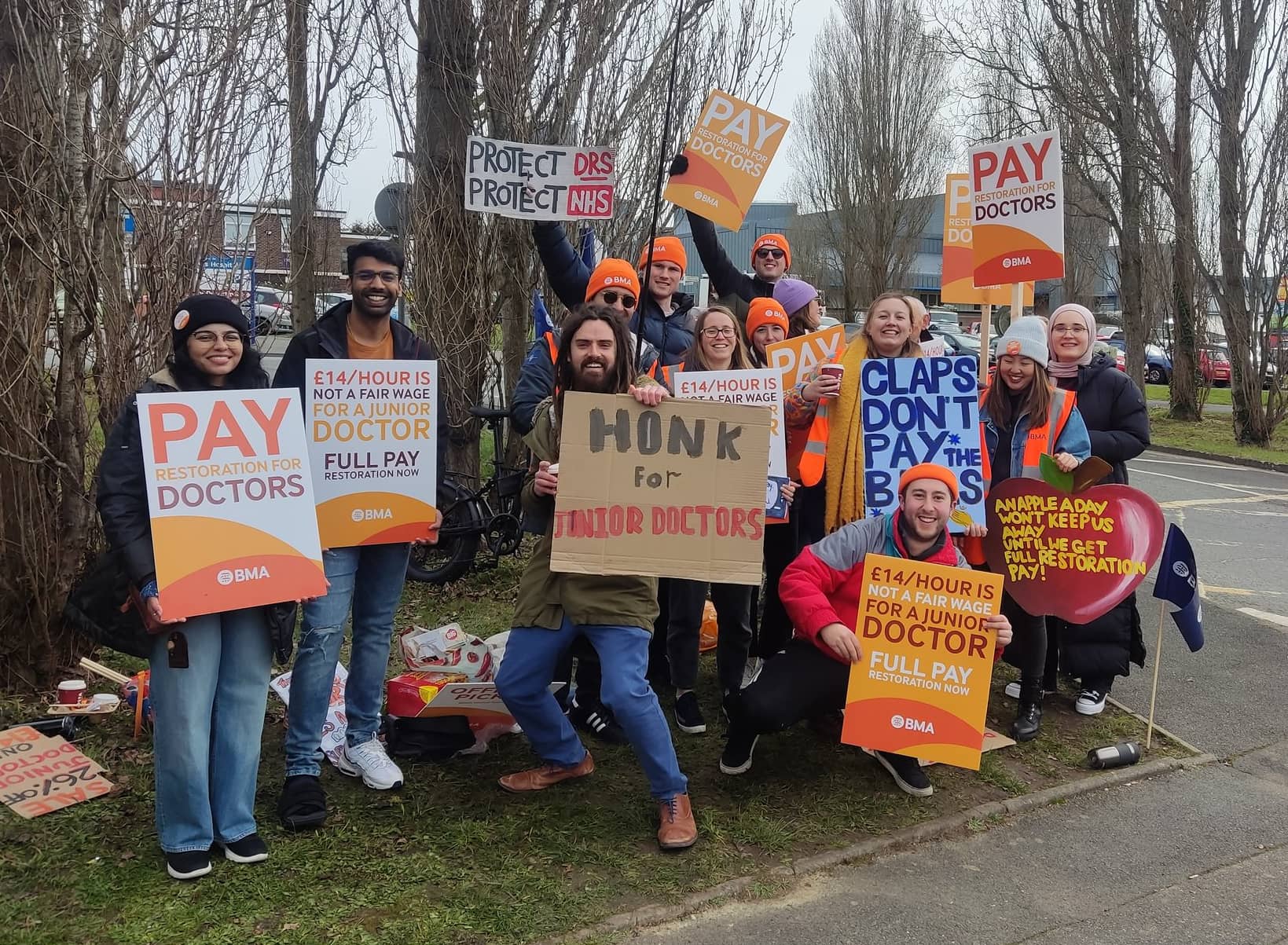 Junior Doctors picket line