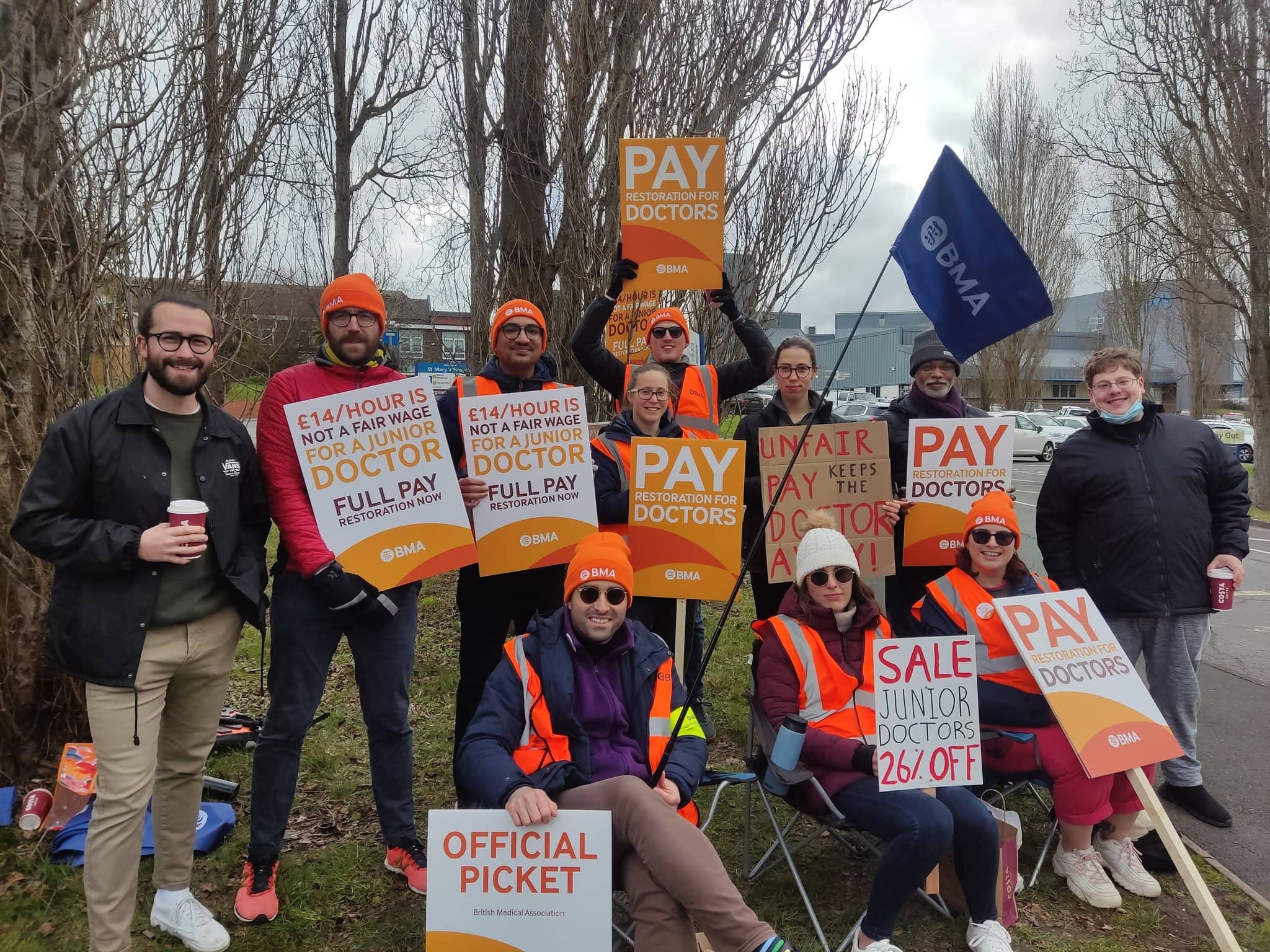 Junior Doctors on the picket line Harry Eccles