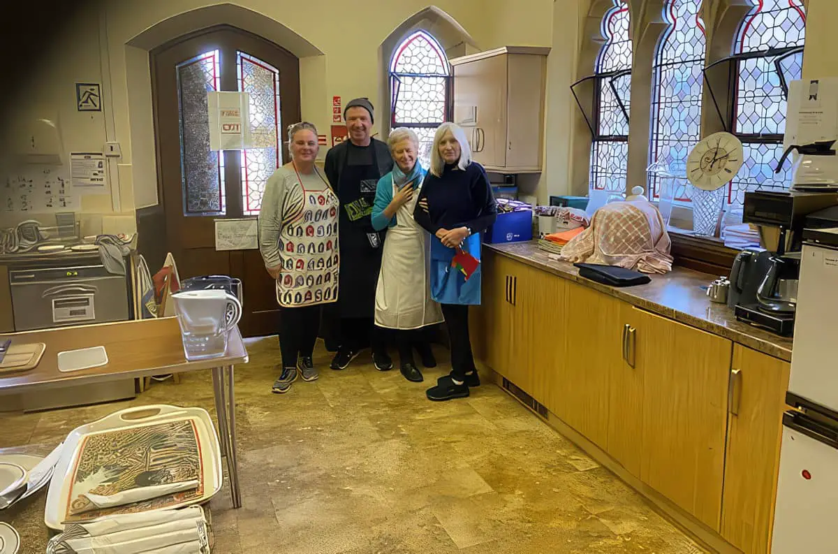 St Catherine's church volunteers who make the free lunches
