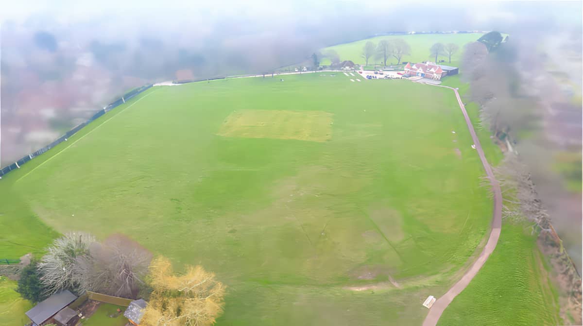 Aerial view of Victoria Rec