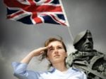 Woman saluting by UK MOD Crown Copyright 2022