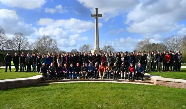 Army cadets in Flanders