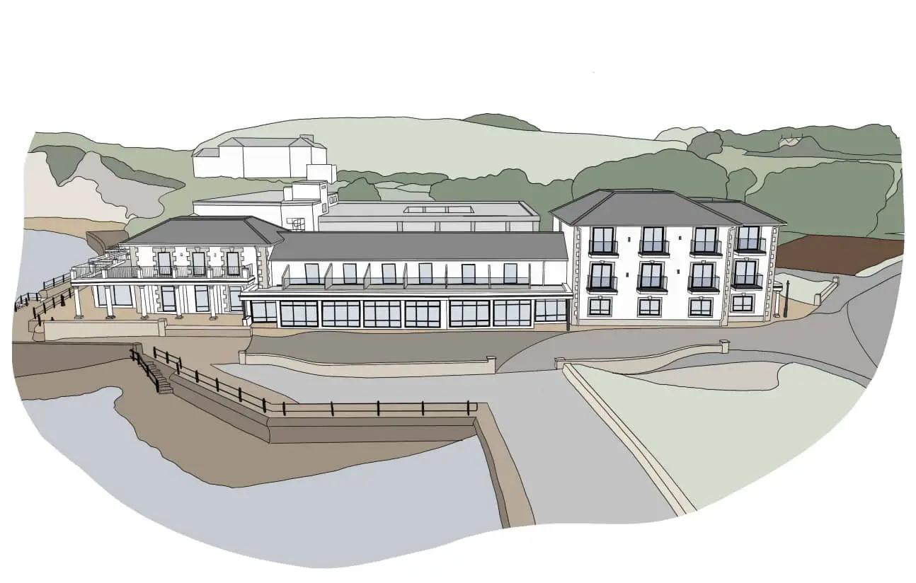 Artist's impression of changes to the Albion Hotel by Modh Design