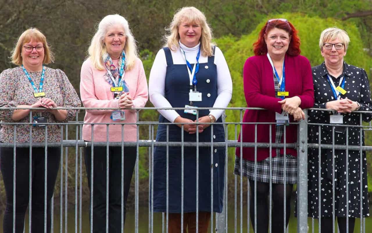 Group shot L-R: Kim Williams, Kim McGrorty, Tracy Barnett, Josie Lillywhite, Bridget Smythies