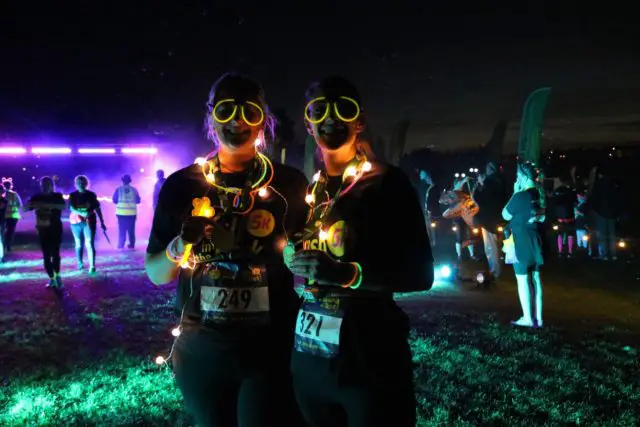 Runners taking part in Hampshire and Isle of Wight Air Ambulance Dash in the Dark