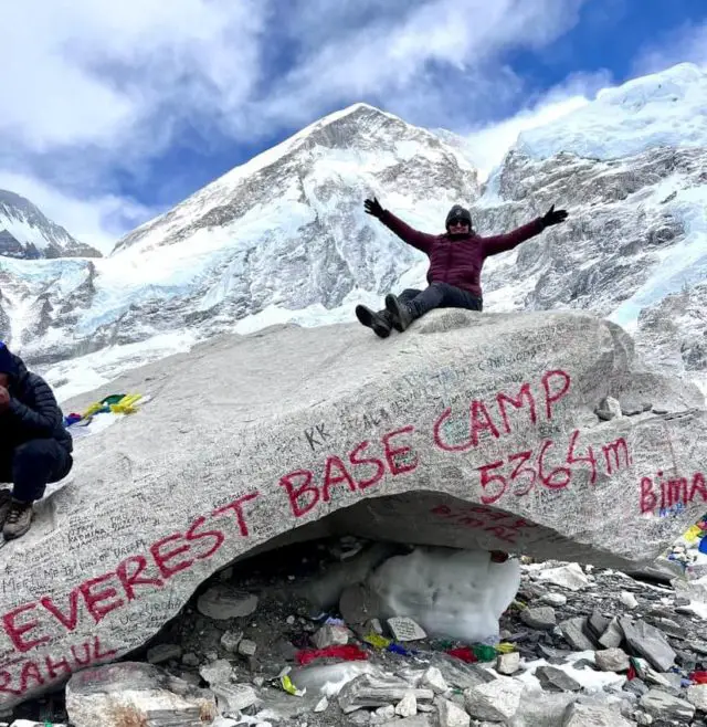 Jo at Everest Base Camp