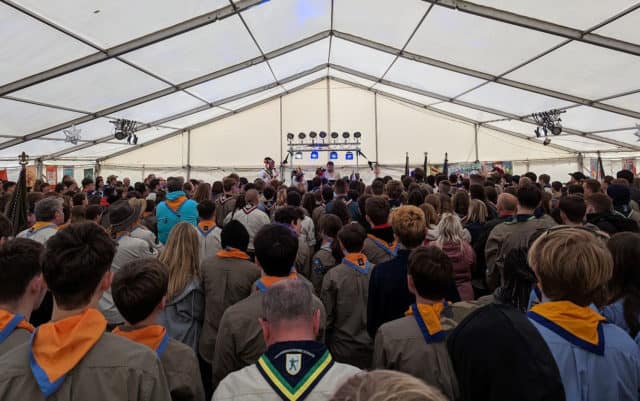 Opening ceremony at the 27th Isle of Wight Revolution activity camp