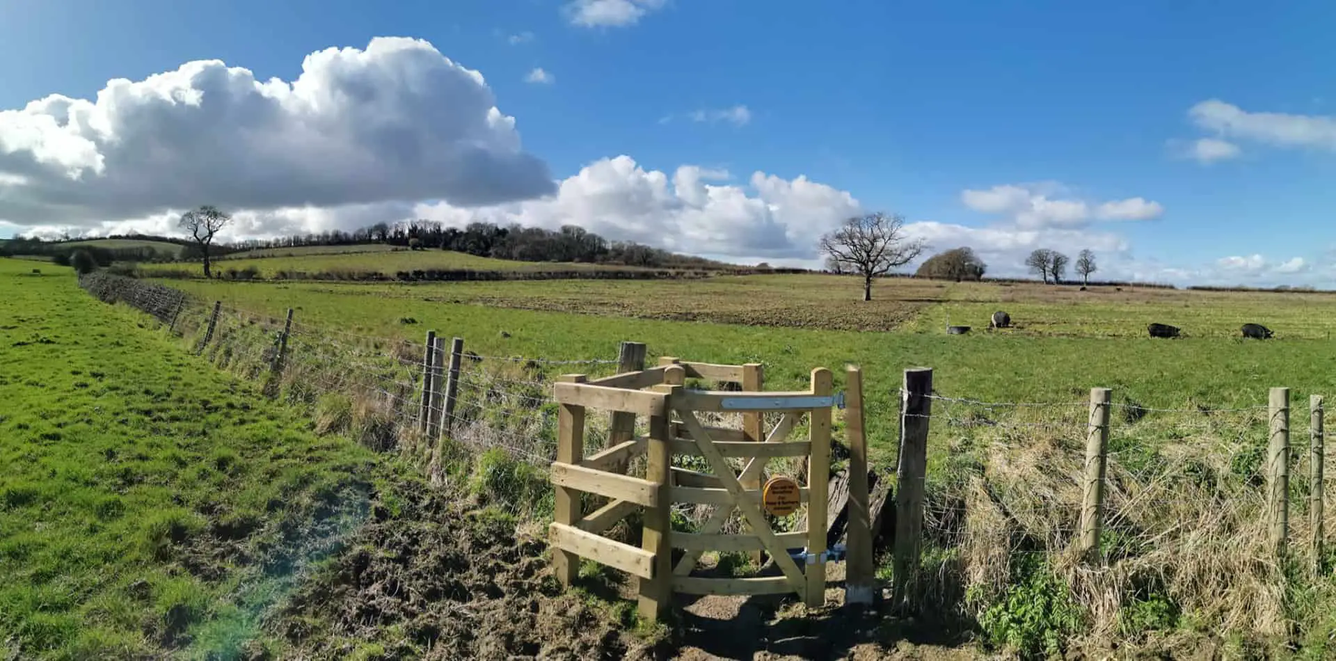 Ramblers' gate near Nunwell- Mar 2023
