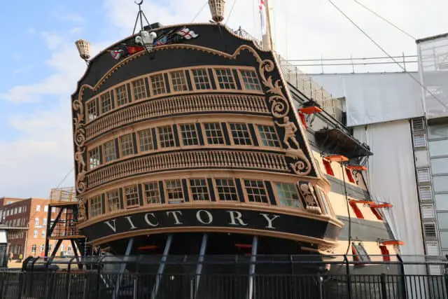 HMS Victory Ship in Portsmouth Harbour