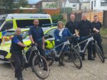 Donna Jones with police and e-bikes with OTW flash