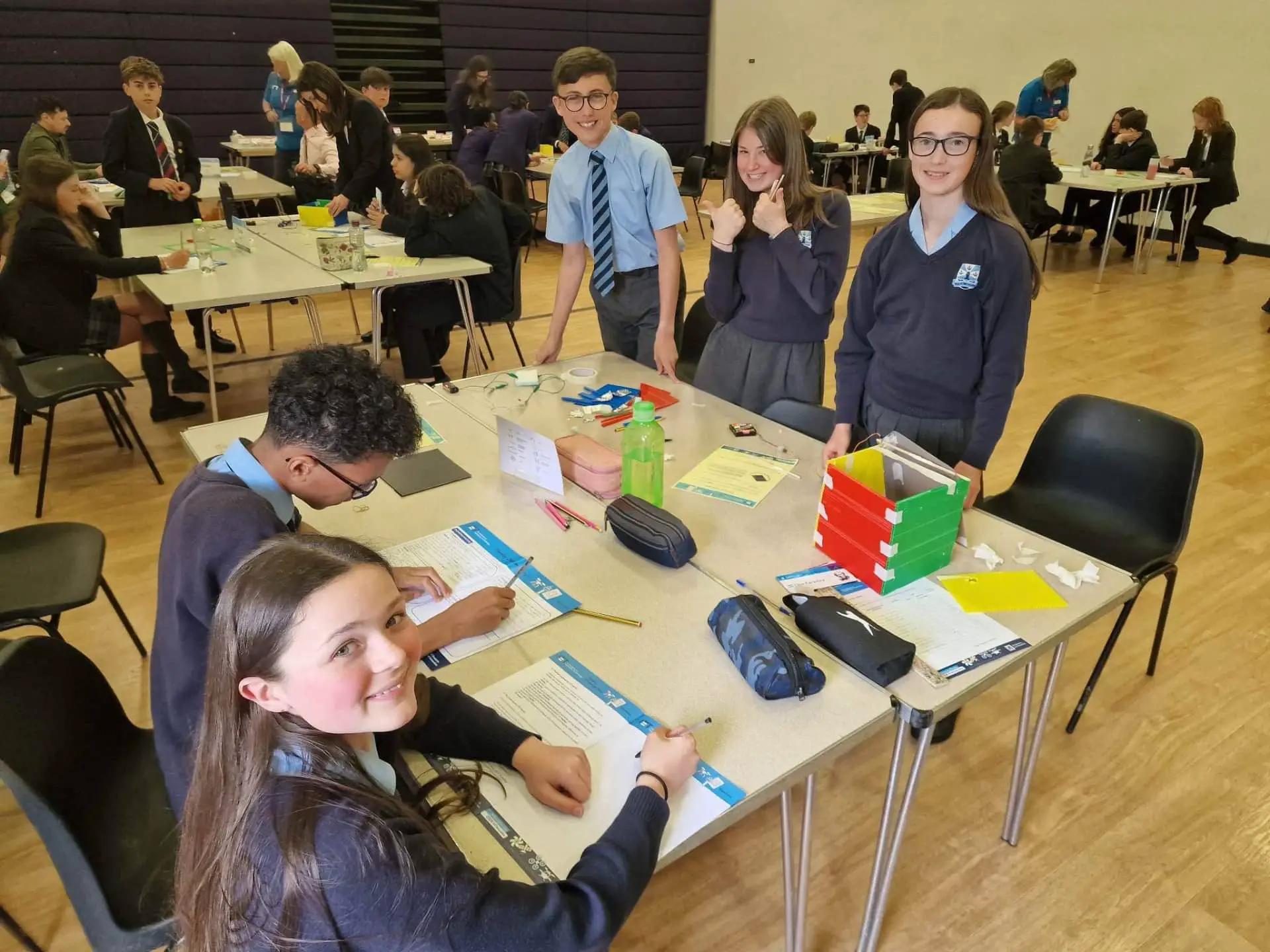Isle of Wight Students taking part in the Faraday Challenge