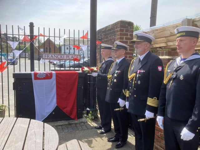 Polish/Anglo Commemoration for Captain Wojciech Francki and the Crew of ORP Blyskawica - taken by Cllr Karl Love