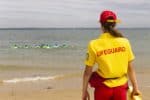 Ryde Beach Lifeguard looking out to sea