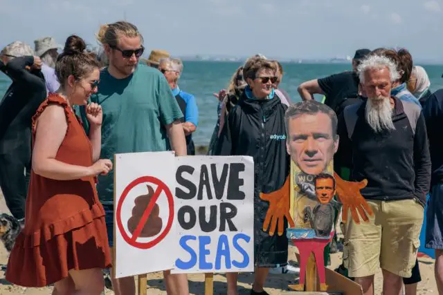 SAS Paddle Out Protest May 2023 © David Rutherford