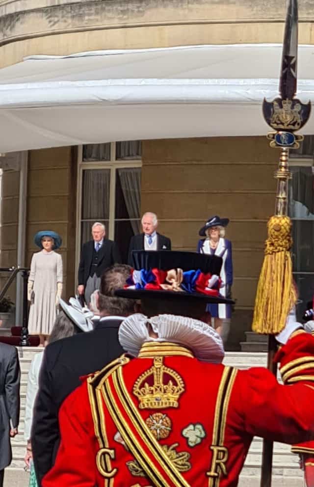 King Charles III and Queen Consort Camilla at Buckingham Palace