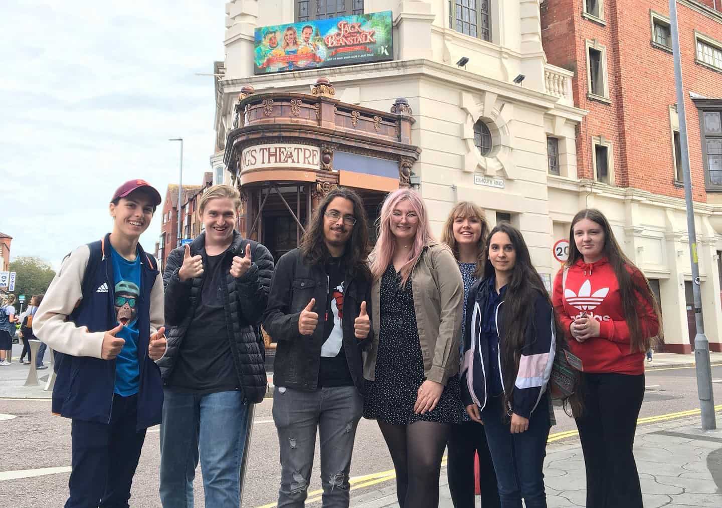 Brave Island-ers on the King's Theatre trip
