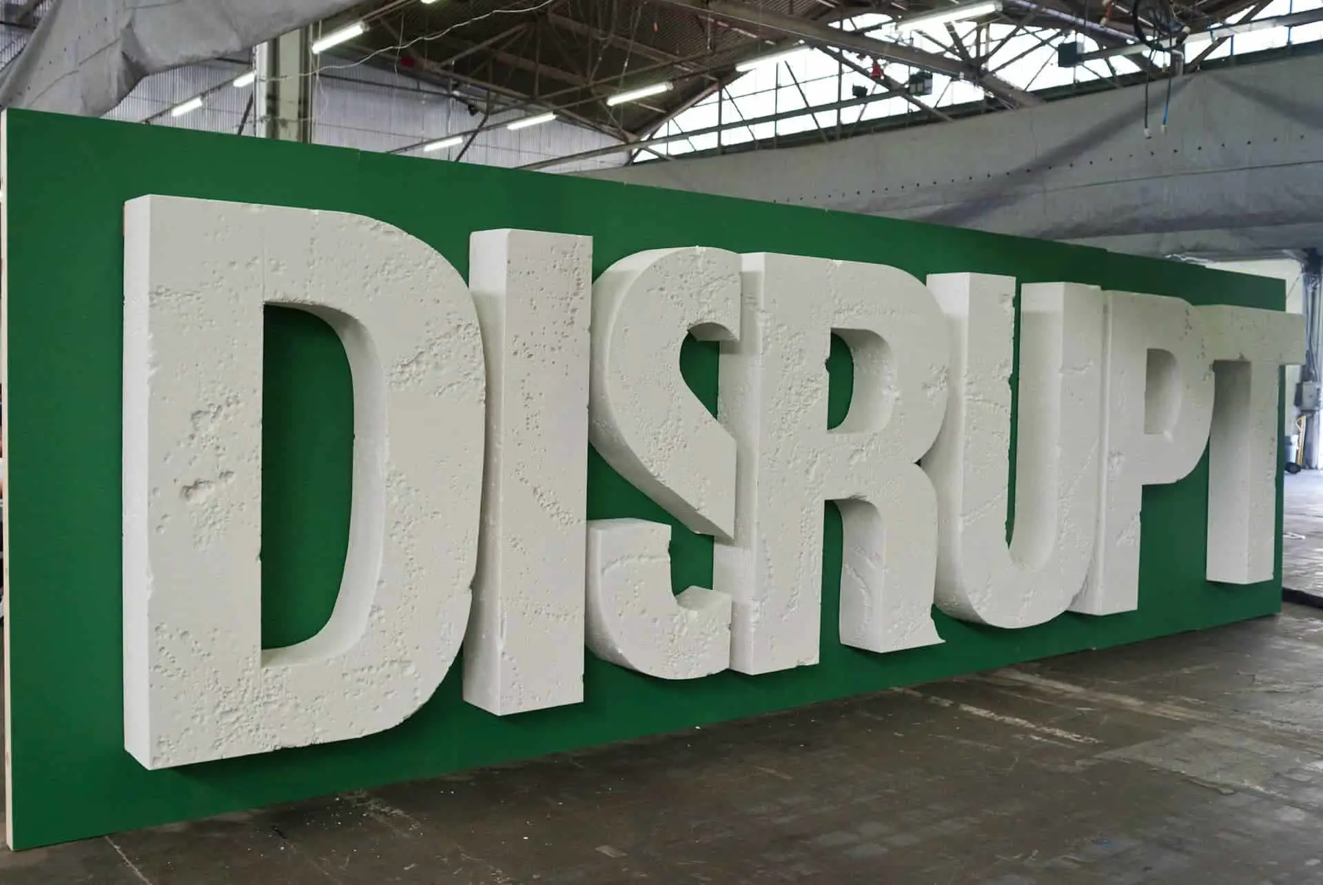 large Disrupt lettering