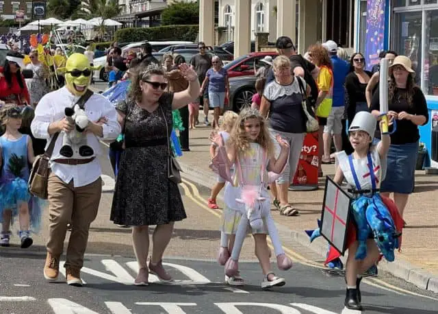 Families get involved in Sandown Children's Carnival.