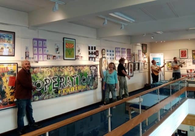 Operation Geranium Art in Ryde Library