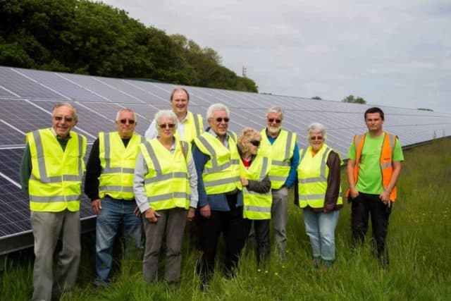 WCE Members and investors visiting Homestead solar farm