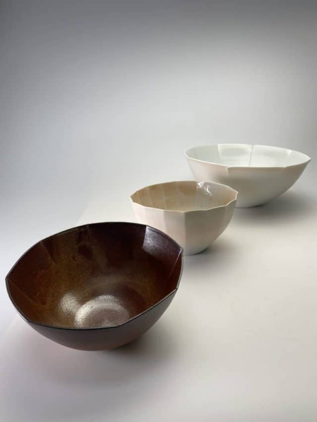 Poppy bowls by Sue Paraskeva