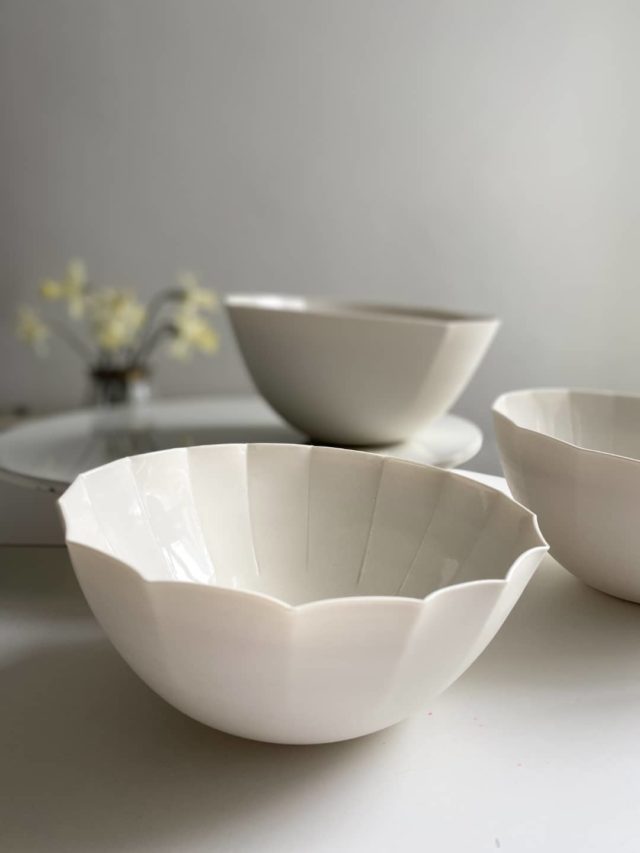Poppy bowls by Sue Paraskeva