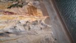 Aerial view of eroded cliff face on the Isle of Wight - NHM