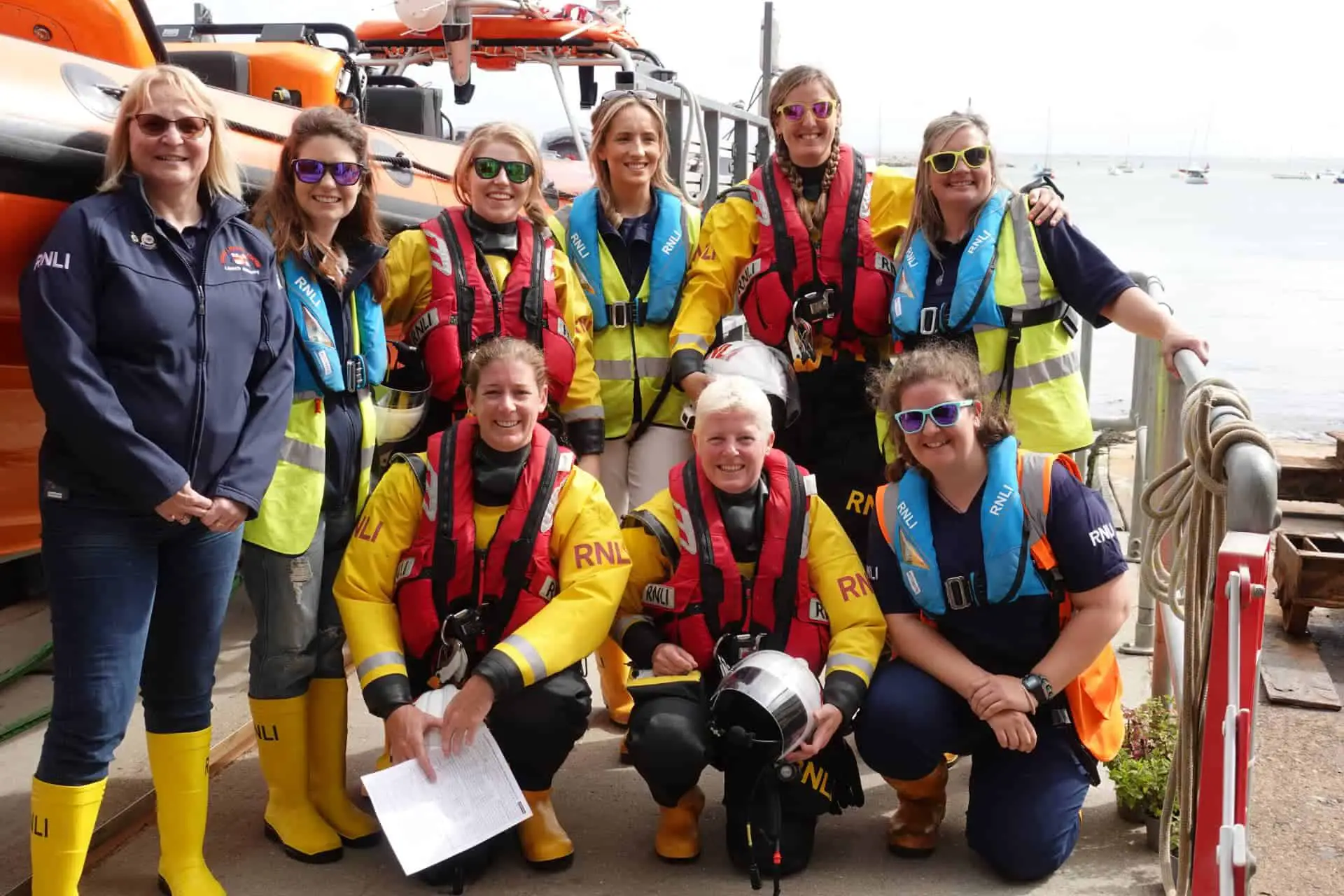 Female crew by the Boat and Launch 2 Aug 23