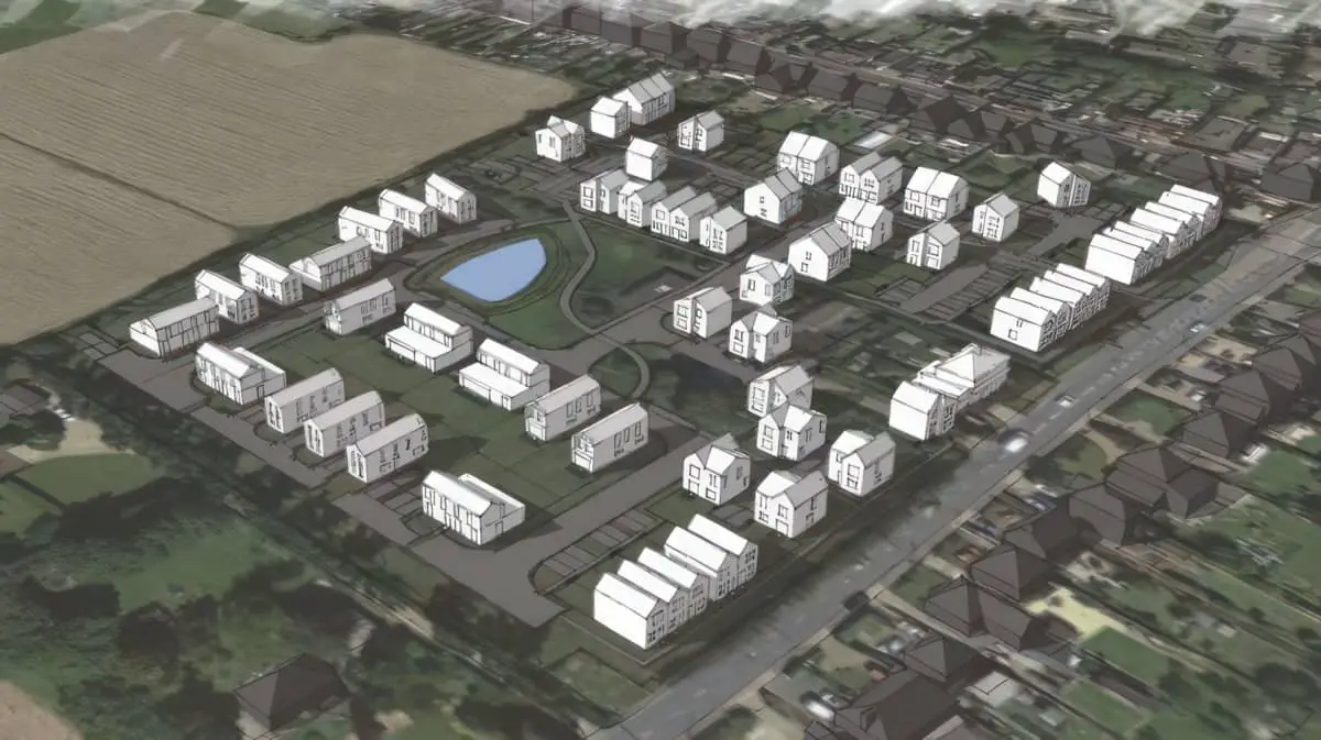 Northwood planning scheme for 72 houses