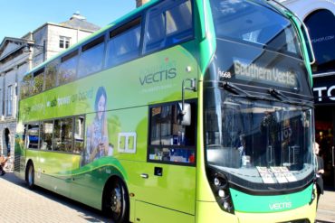 Southern Vectis bus in St james's Square