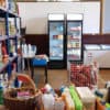 Ventnor Community Pantry - showing shelves of food and fridges full of food