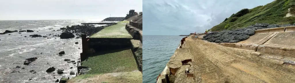 Before and after eastern esplanade
