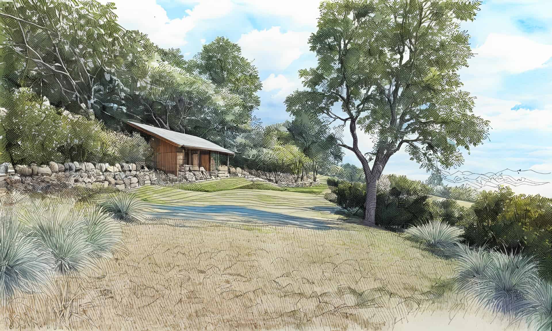 East Dene - revised plans for lodges in the woods