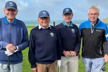 Freshwater golfers, Bob Godden, Roger Thomas, Tim Deville and Mark Vallelly