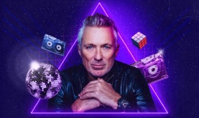 Martin Kemp's back to the 80s party flyer