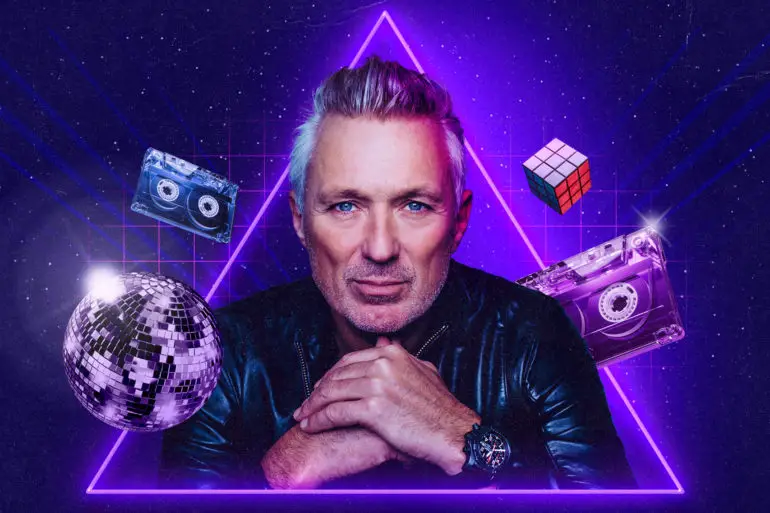 Martin Kemp's back to the 80s party flyer