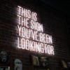 Neon sign that says - this is the sign you've been looking for -