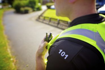 Police officer with 101 on lapel