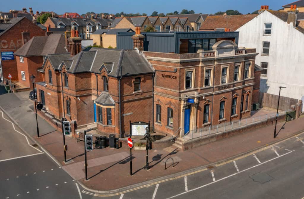 Aerial view of Spinlock HQ