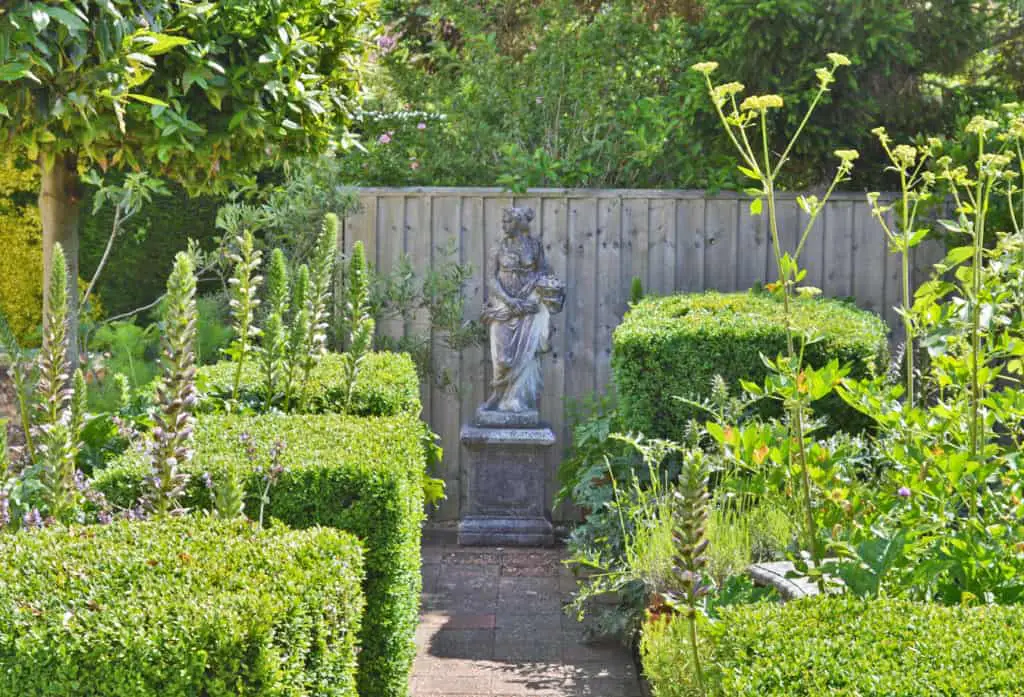 The garden at Newport Roman Villa