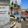 VEF restoration of the water fountain montage